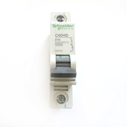 Schneider Electric C60HD 25701 D16 16A 16 Amp MCB Circuit Breaker Type D